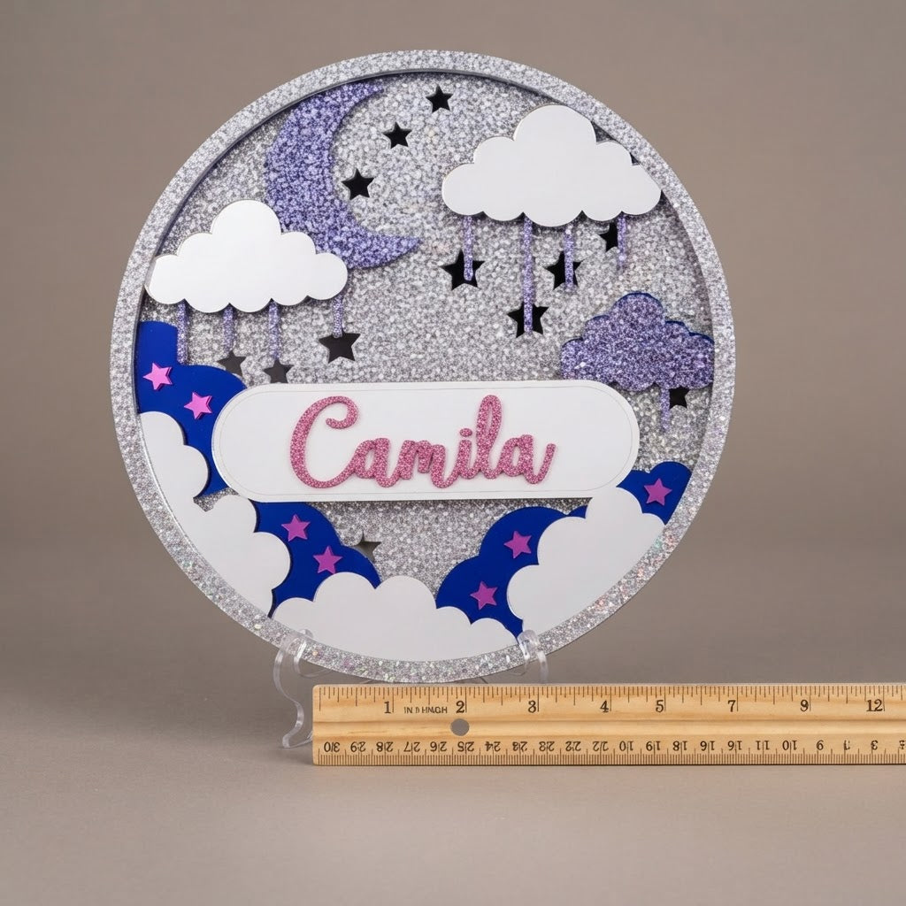 Personalized baby Name Sign & First Year Photo Board Bundle