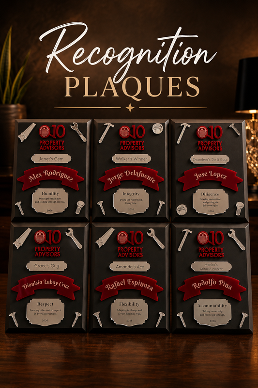 Personalized Maintenance Supervisor Plaque | 3D Acrylic Recognition Award (Customizable)