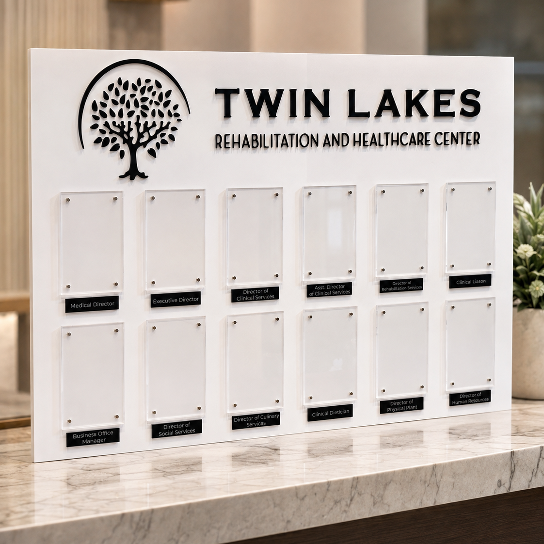 Custom 24x35 Employee of the Month Recognition Board | Employee Directory with Photos