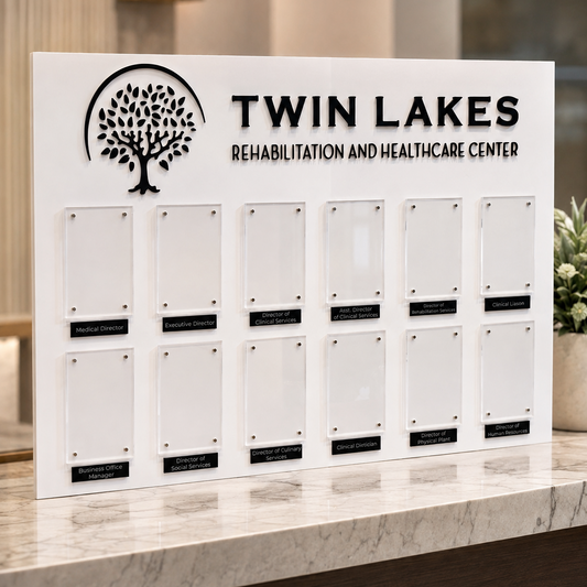 Custom 24x35 Employee of the Month Recognition Board | Employee Directory with Photos