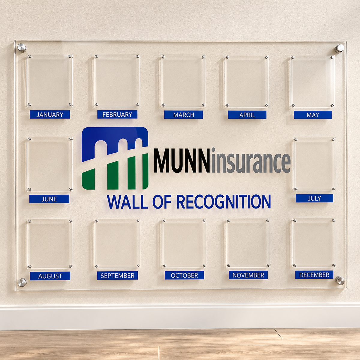 36x48 custom acrylic recognition board