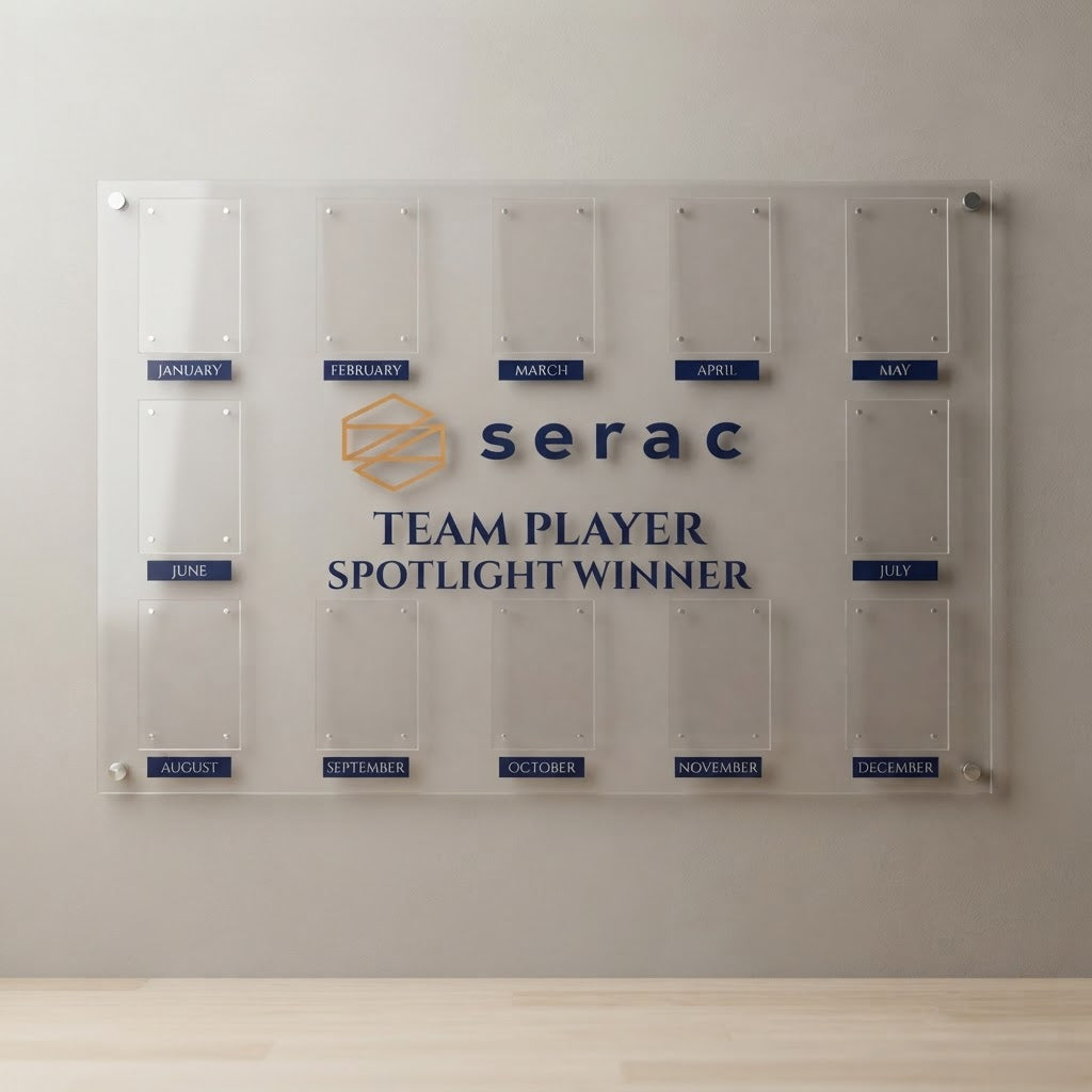 36”x48” Custom Acrylic Recognition Board