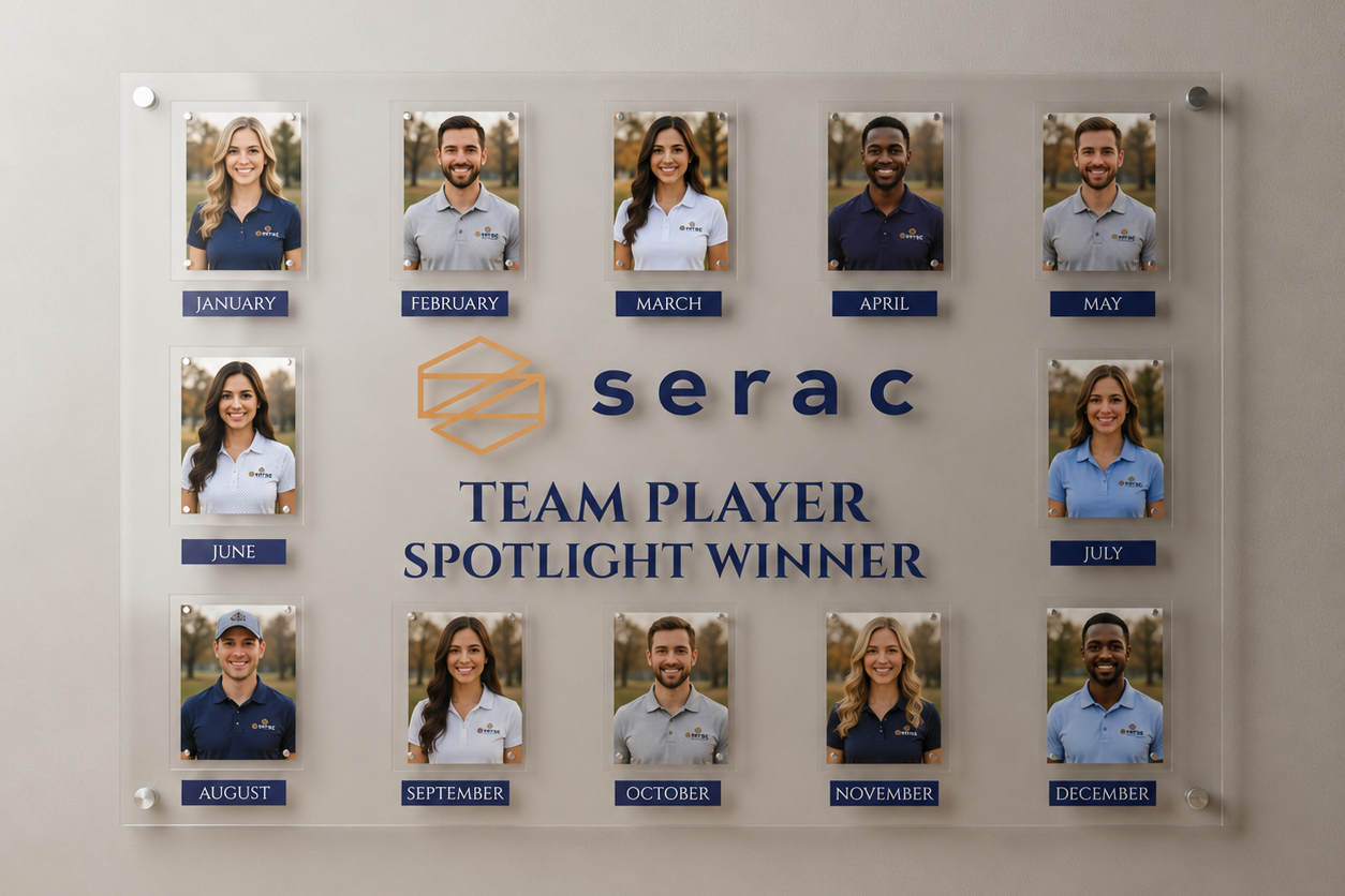 Custom 24x35 Employee of the Month Recognition Board | Employee Directory with Photos